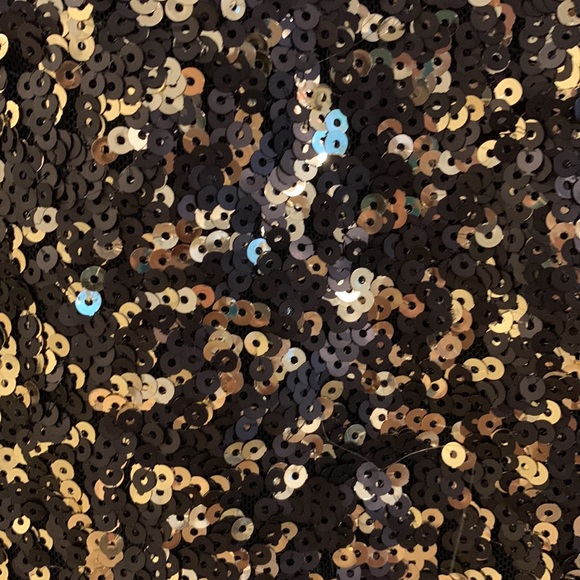 Black and Gold Sequin Dress - Picture 3 of 5